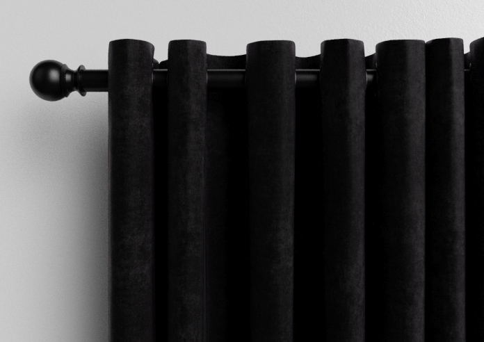 Faux Suede, Black - Made to Measure Curtains - Image 12